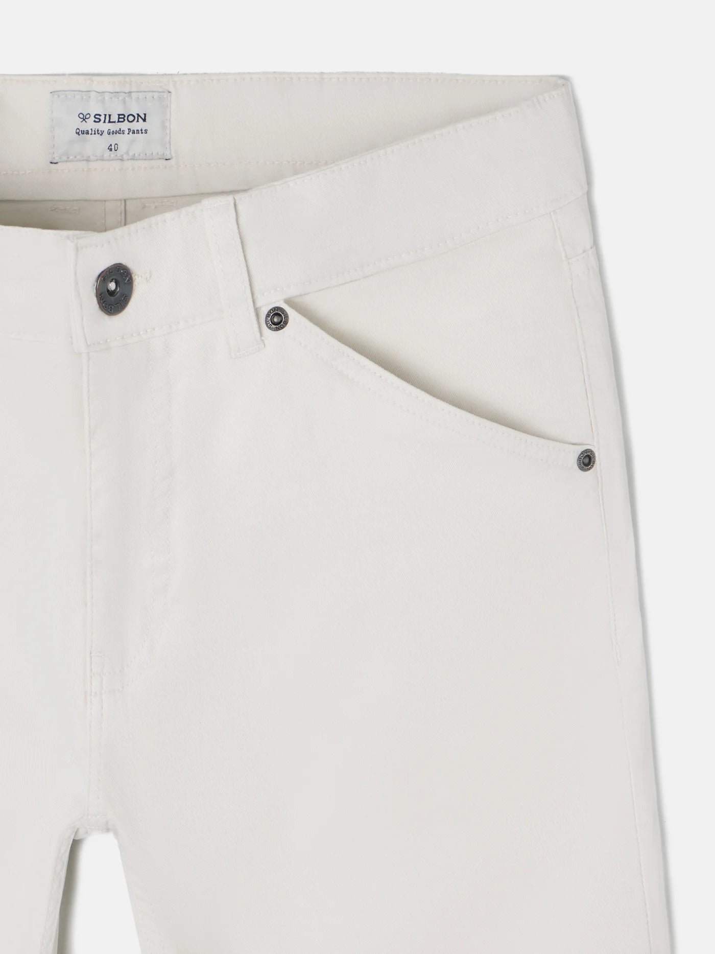 PANTALÓN 5 BOLSILLOS CREMA