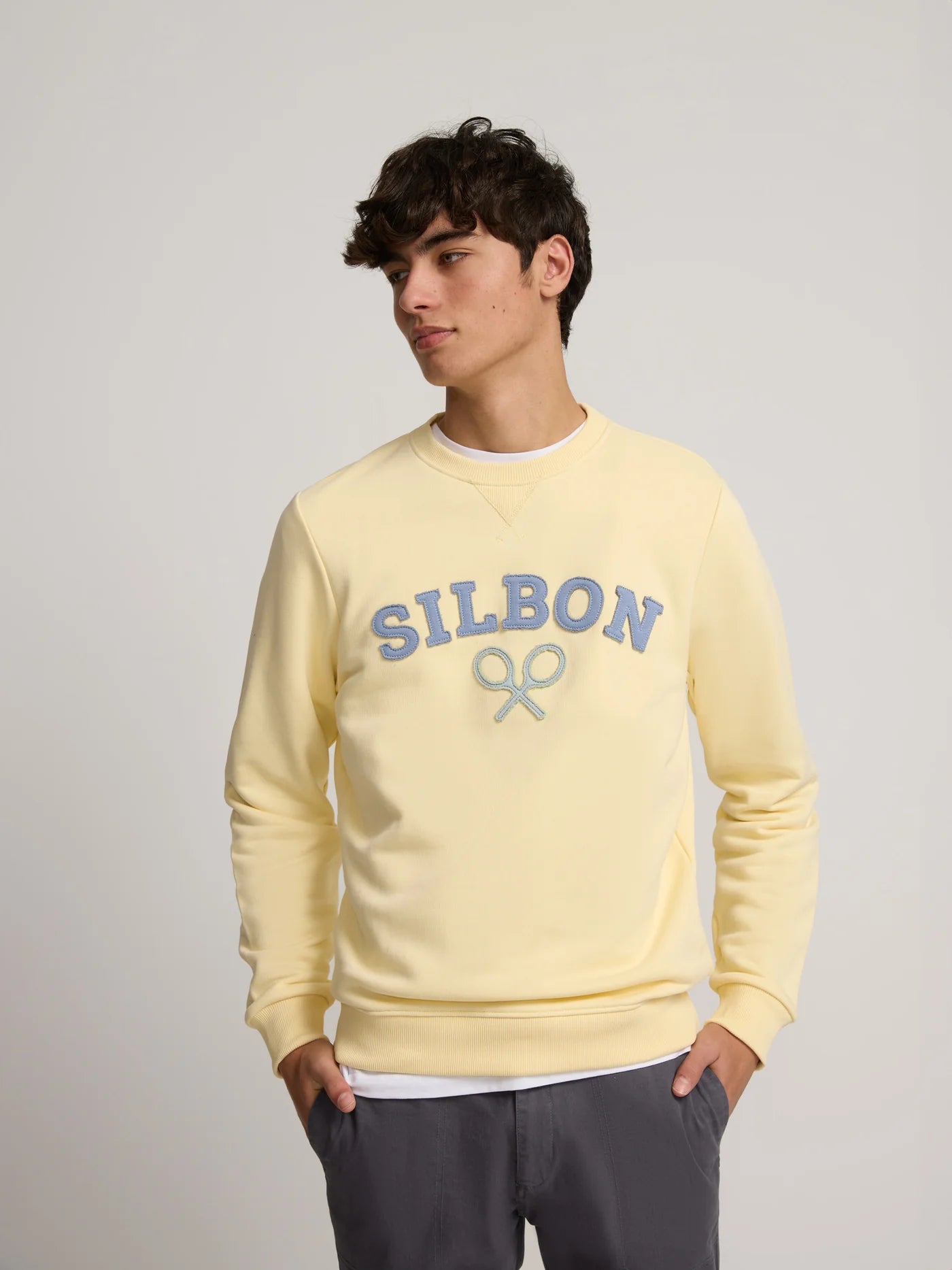 SUDADERA LOGO AMARILLA