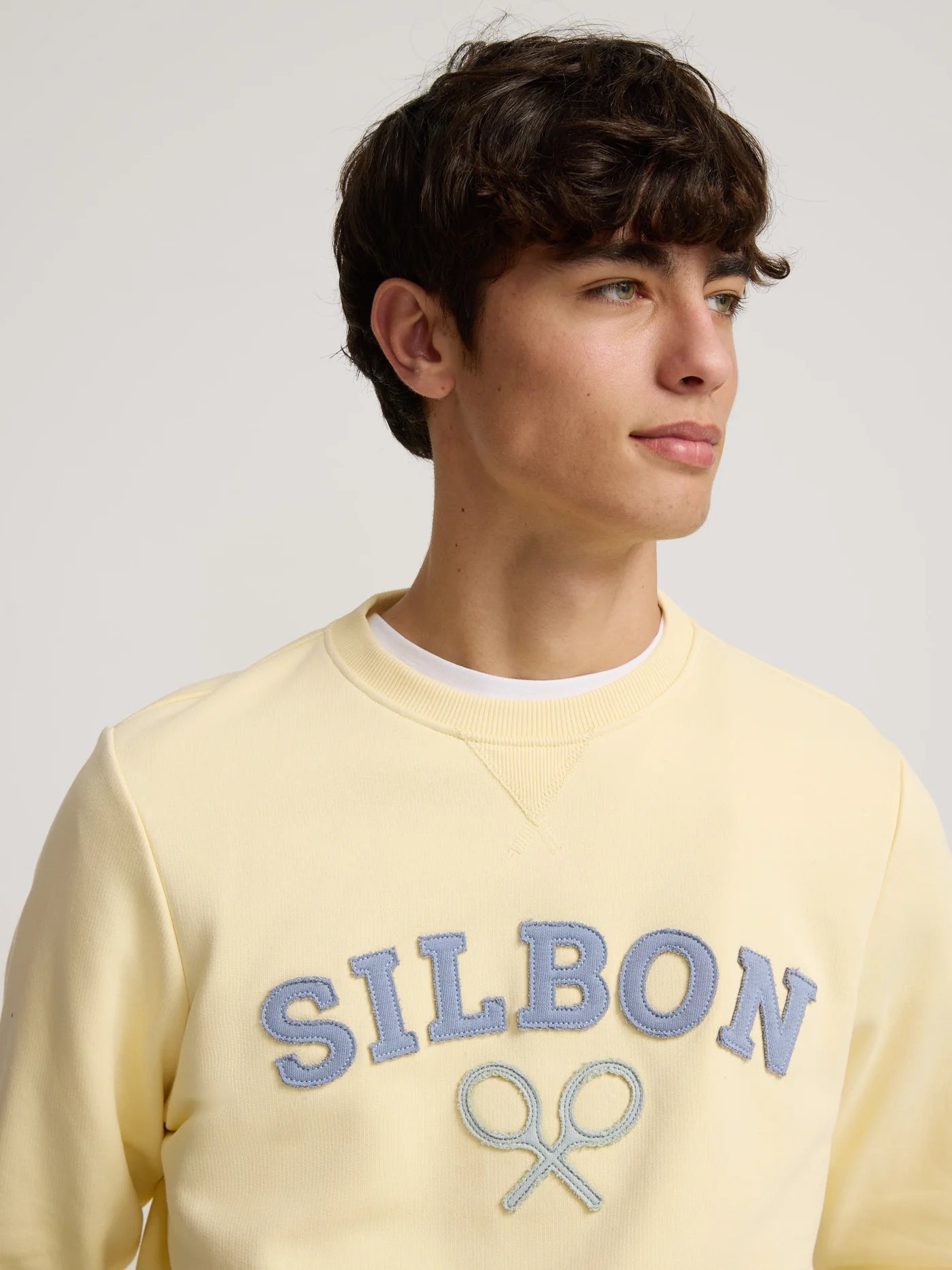 SUDADERA LOGO AMARILLA