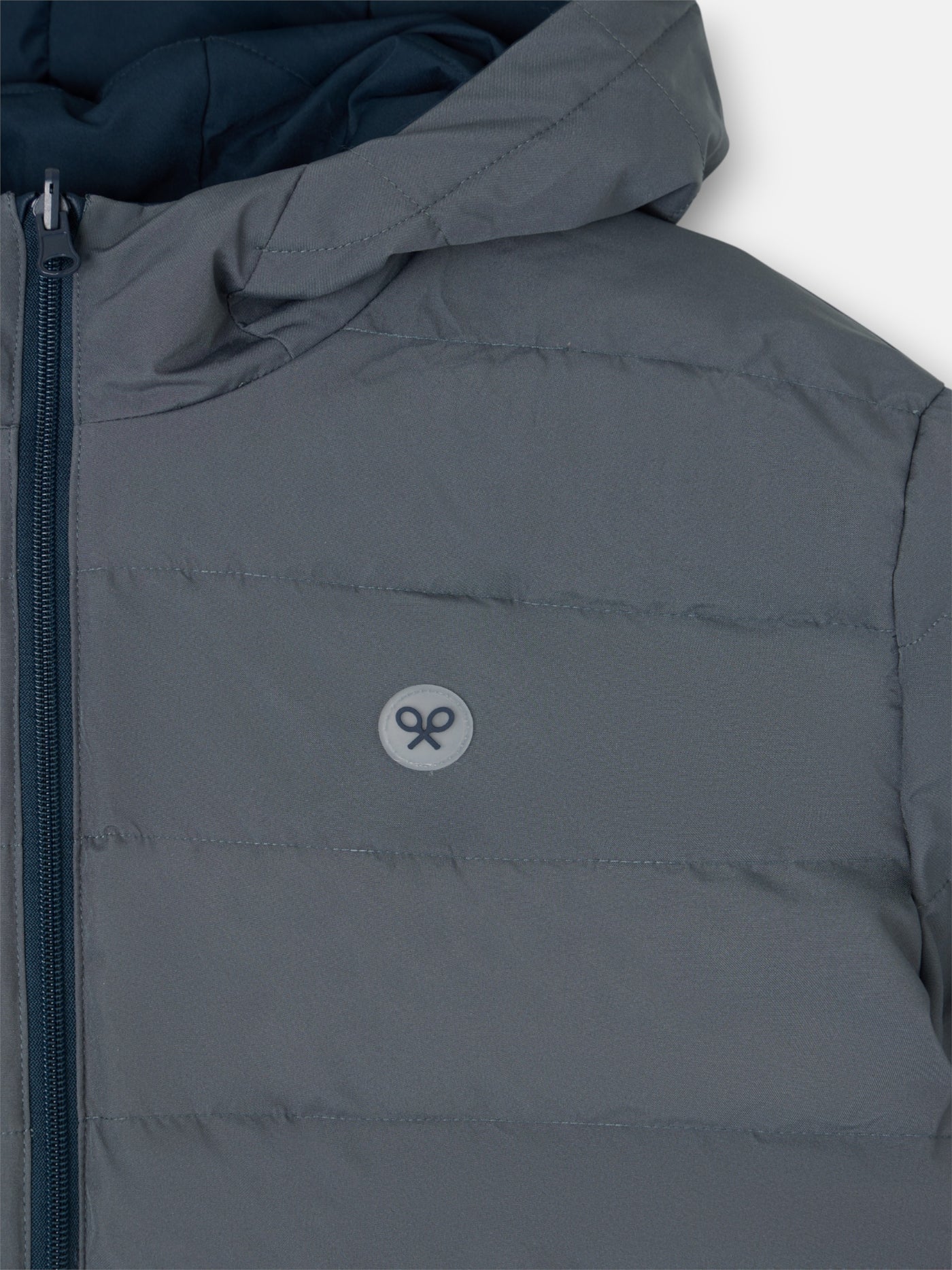 ABRIGO REVERSIBLE AZUL/GRIS