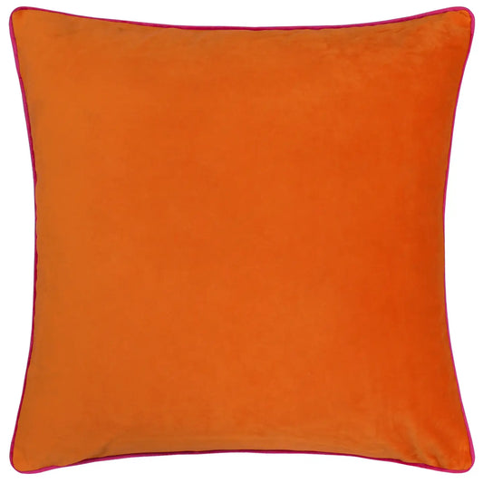 FUNDA DE COJIN MERIDIAN VELVET NARANJA
