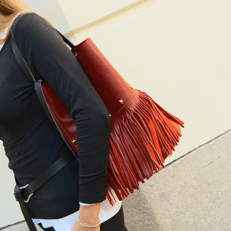 BUCKET FRINGES BURDEOS