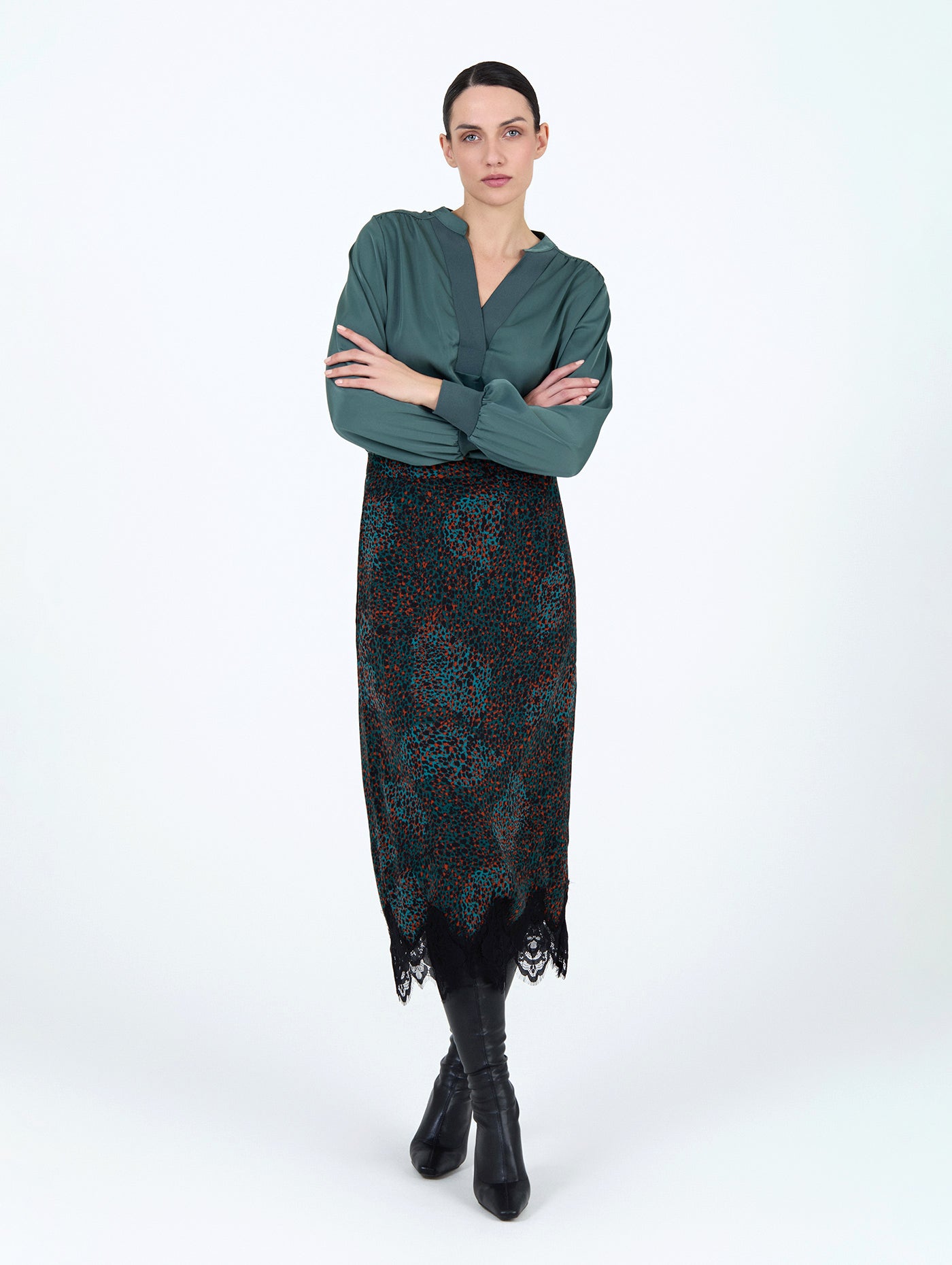 BLUSA SATINADA FOREST
