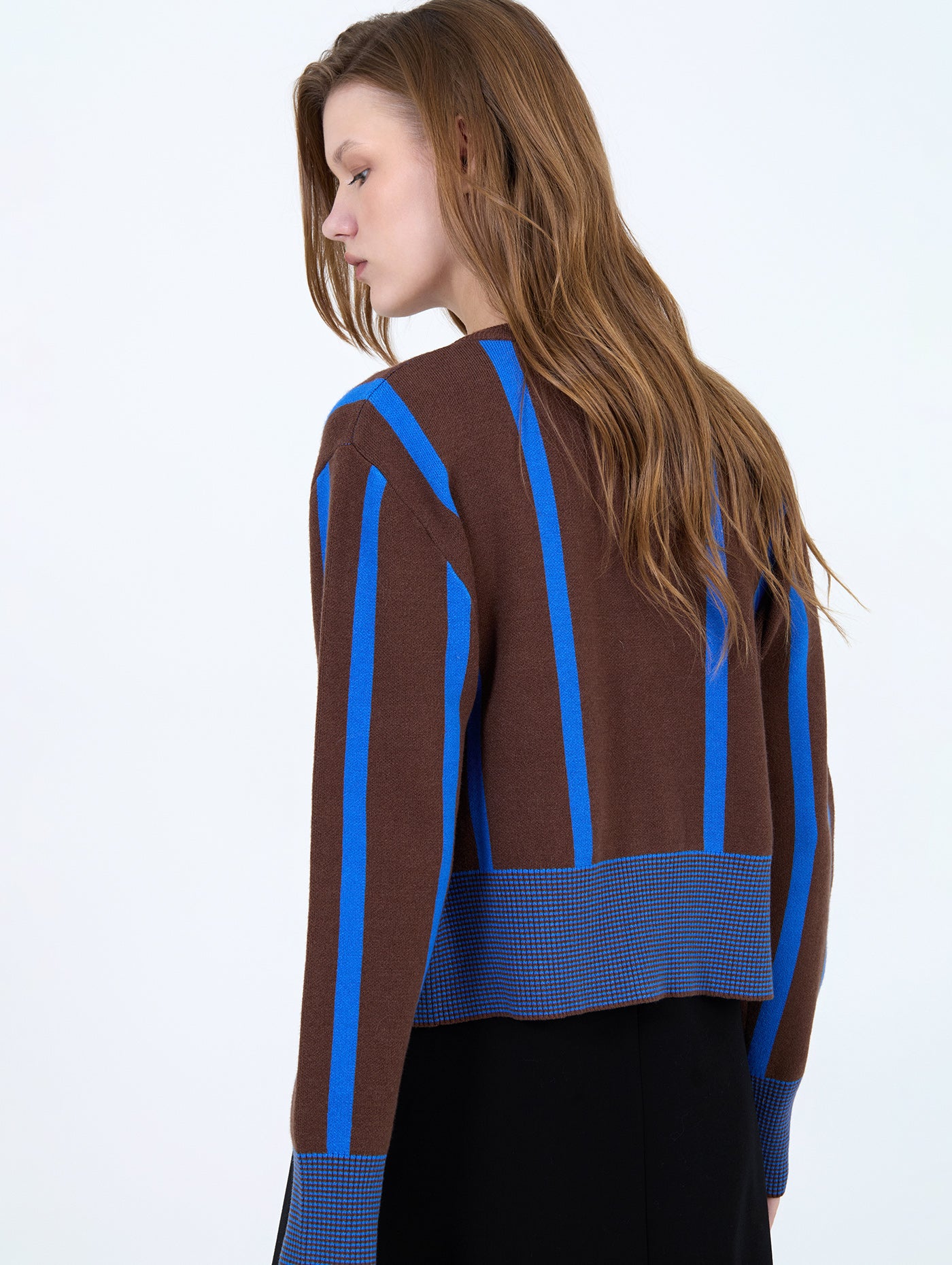 CHAQUETA PUNTO RAYAS