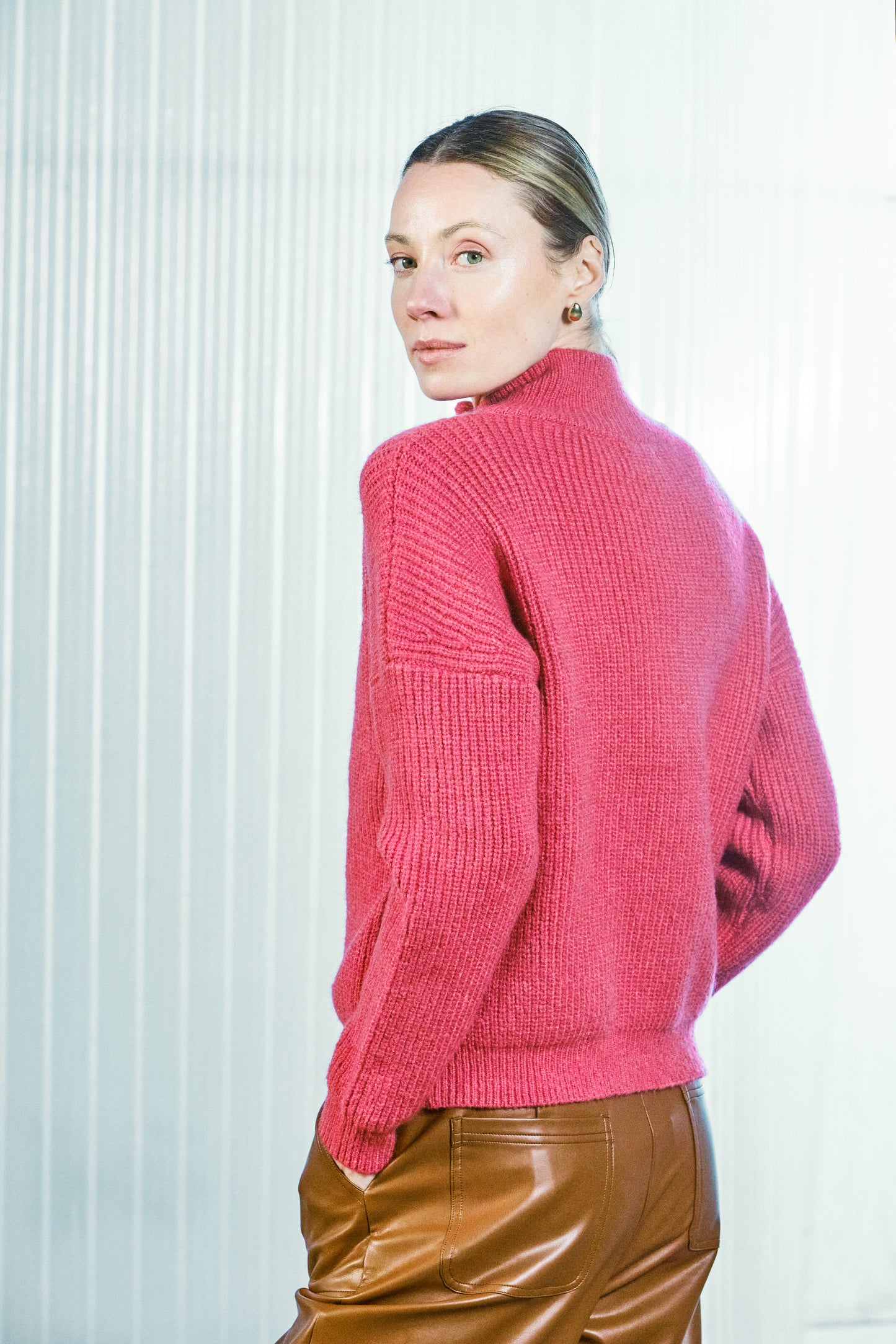 JERSEY BOTONES ROSA