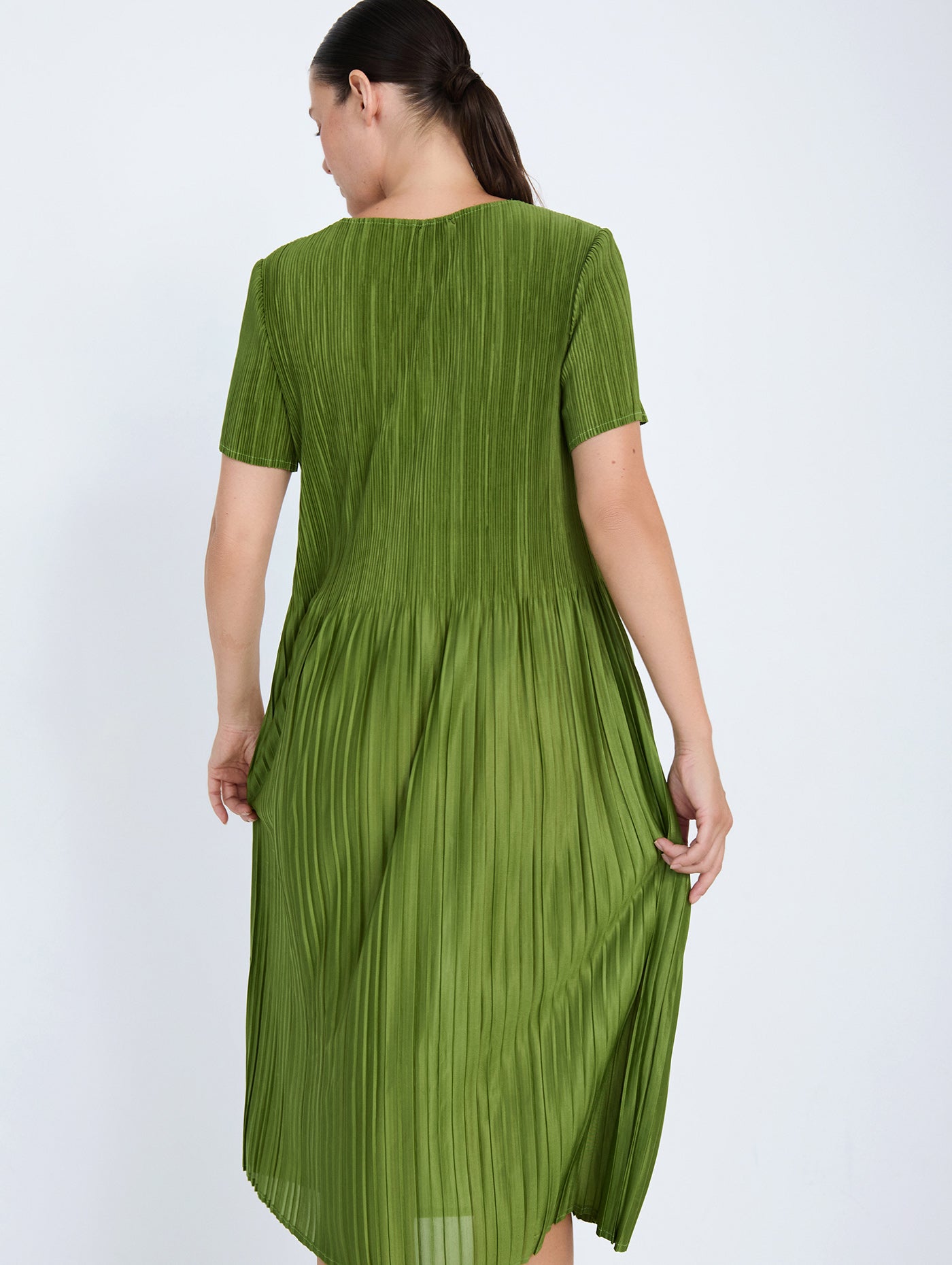 VESTIDO NON-IRON T.UNICA VERDE