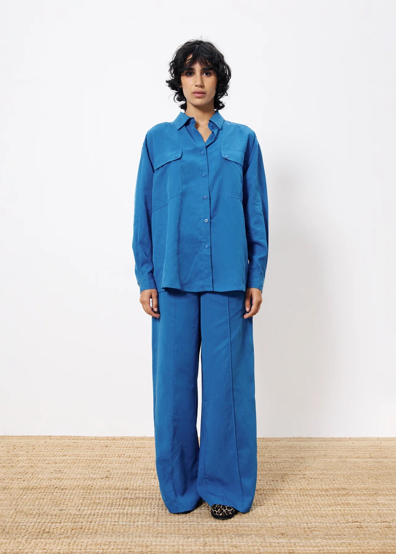 PANTALON FLUIDO AZUL