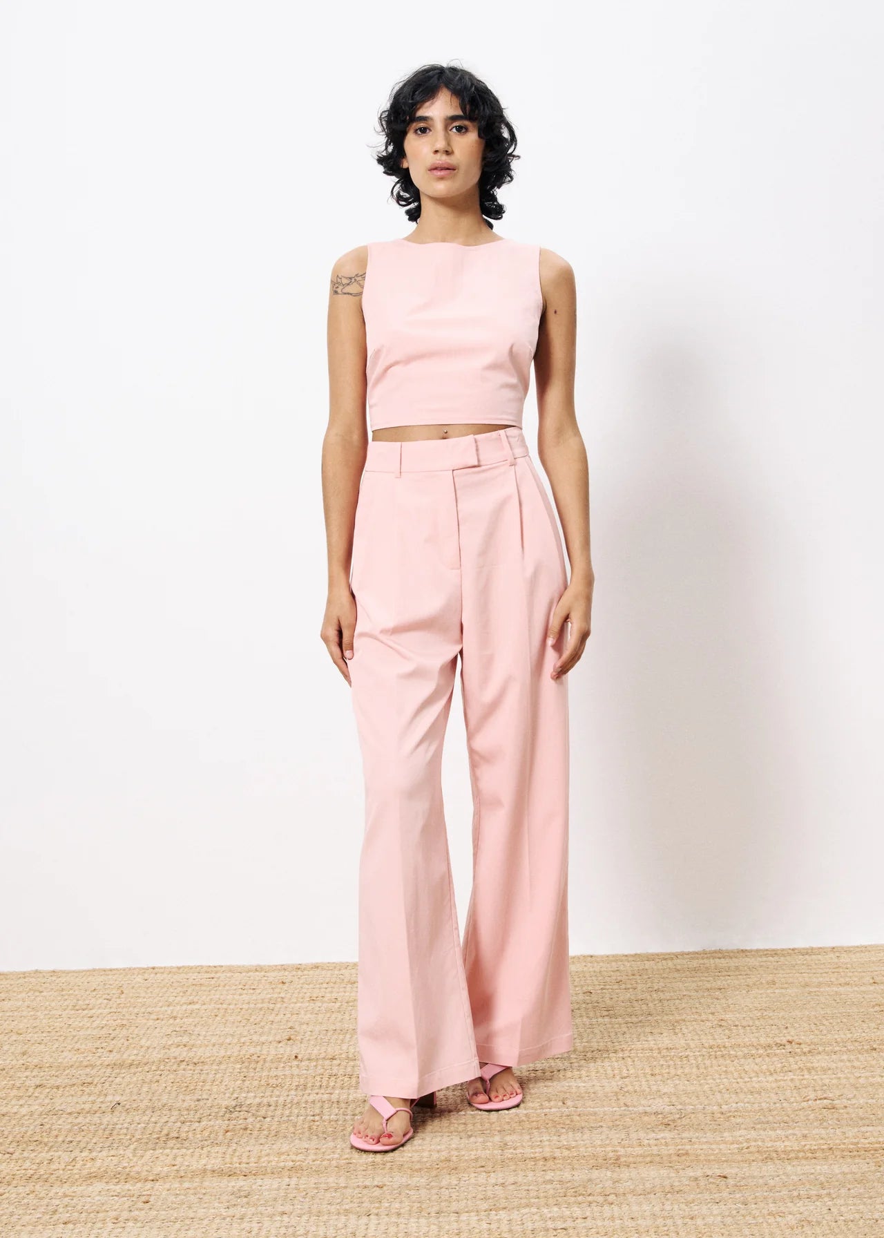 PANTALÓN TRAJE ROSA