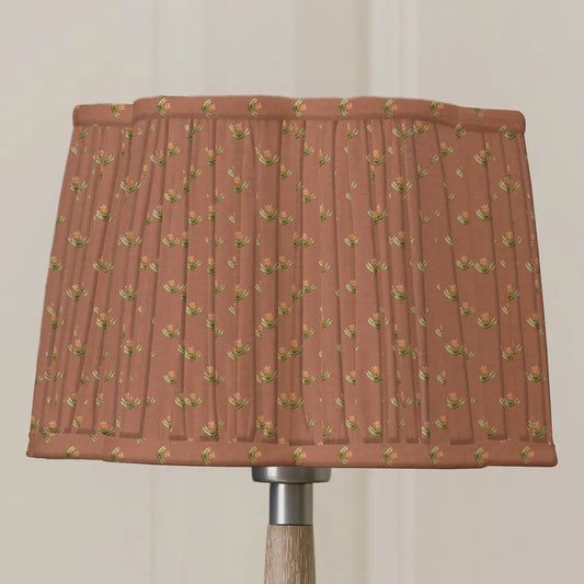 PANTALLA DE LÁMPARA FESTONEADA PLISADA RAJA