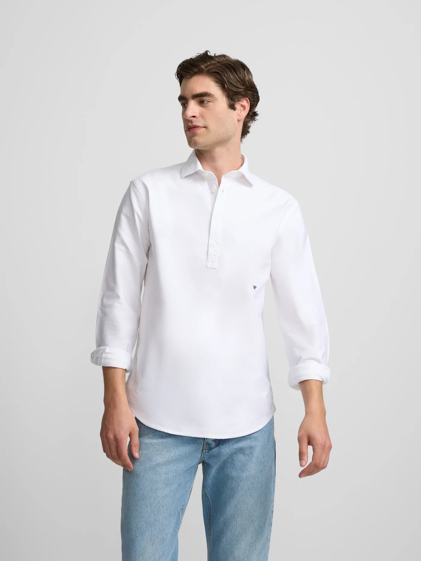 POLERA OXFORD BLANCA