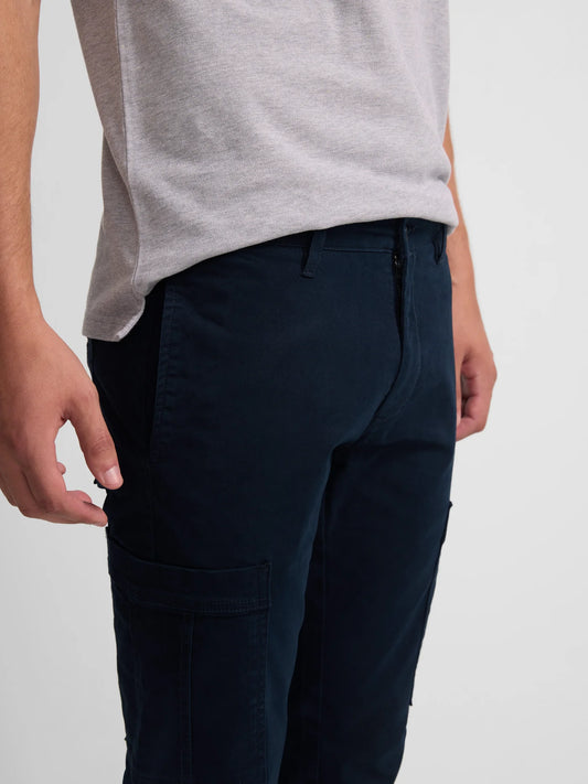 PANTALÓN CARGO AZUL