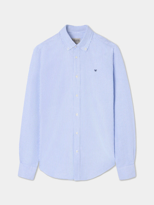CAMISA OFXORD RAYAS AZUL MEDIO