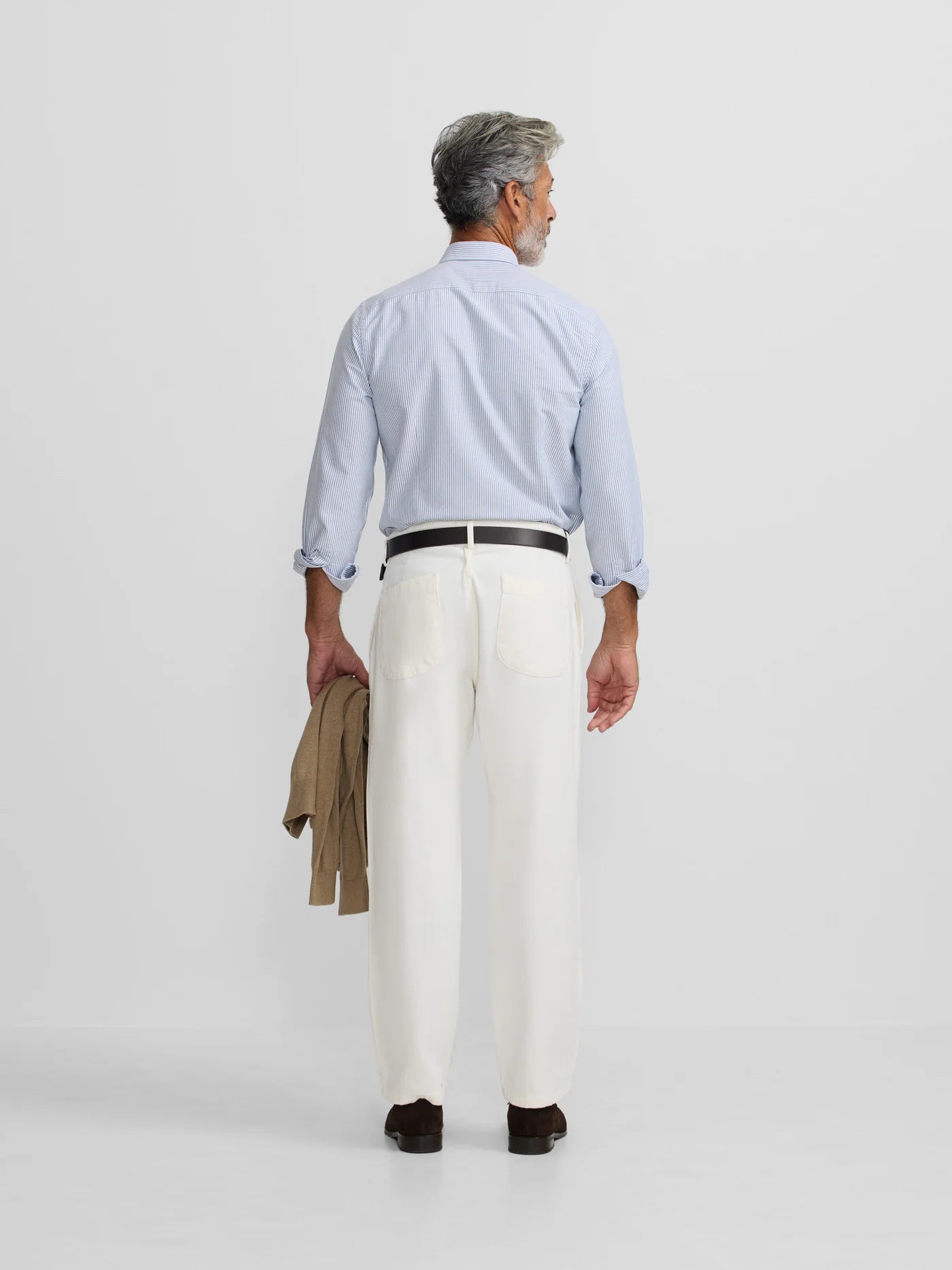 CAMISA OXFORD RAYAS MARINO