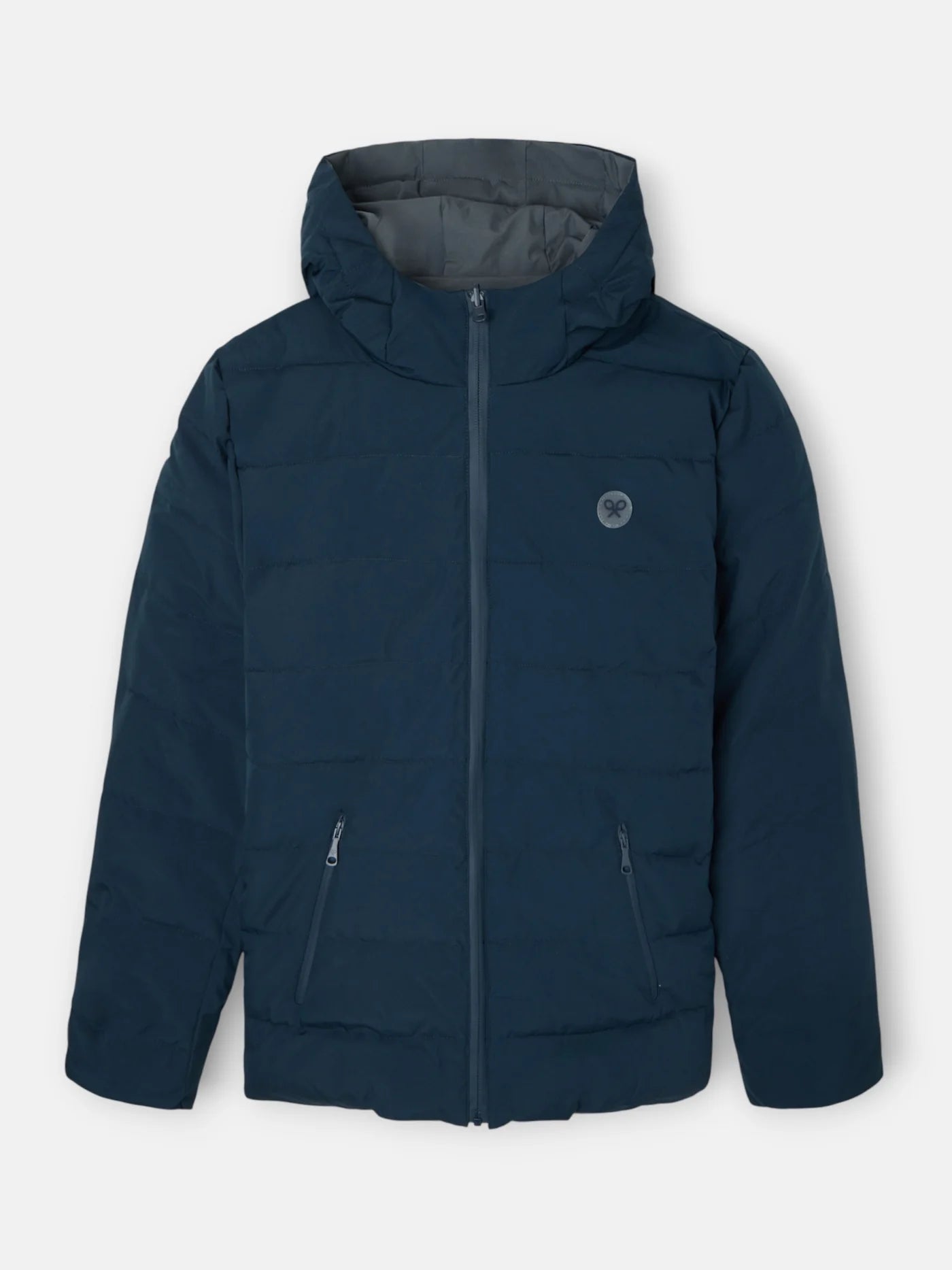 ABRIGO REVERSIBLE AZUL/GRIS