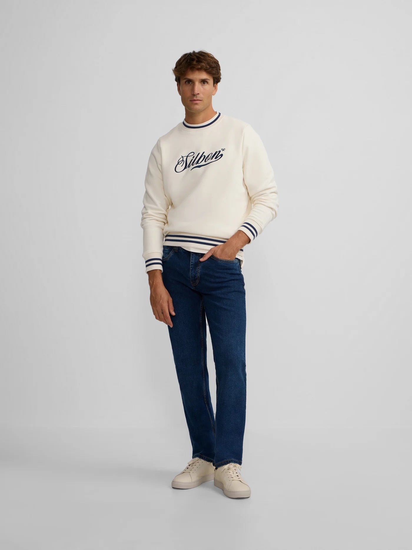 SUDADERA RETRO BLANCA
