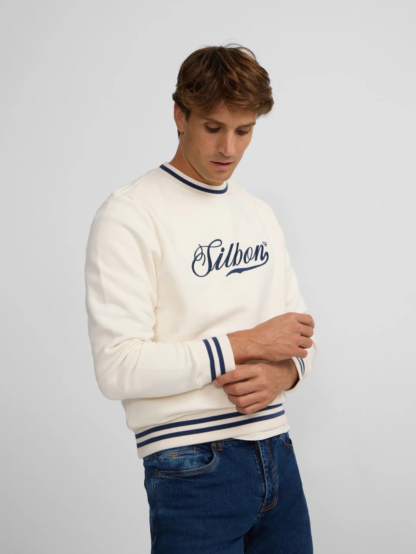 SUDADERA RETRO BLANCA
