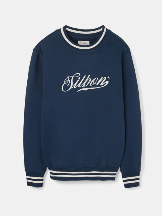 SUDADERA RETRO AZUL