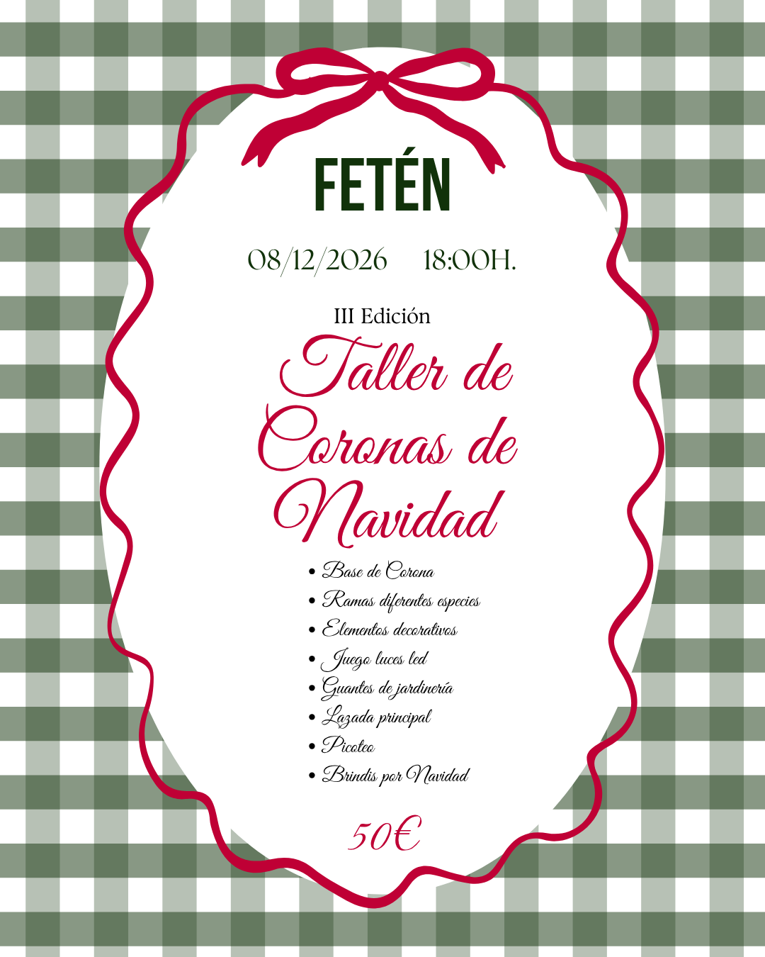 RESERVA III CURSO CORONAS DE NAVIDAD