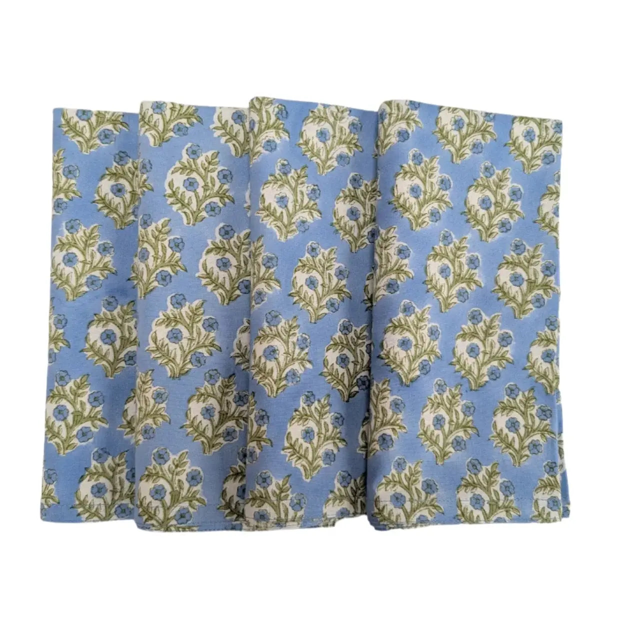 SET SERVILLETAS EMILY AZUL 4 UDS