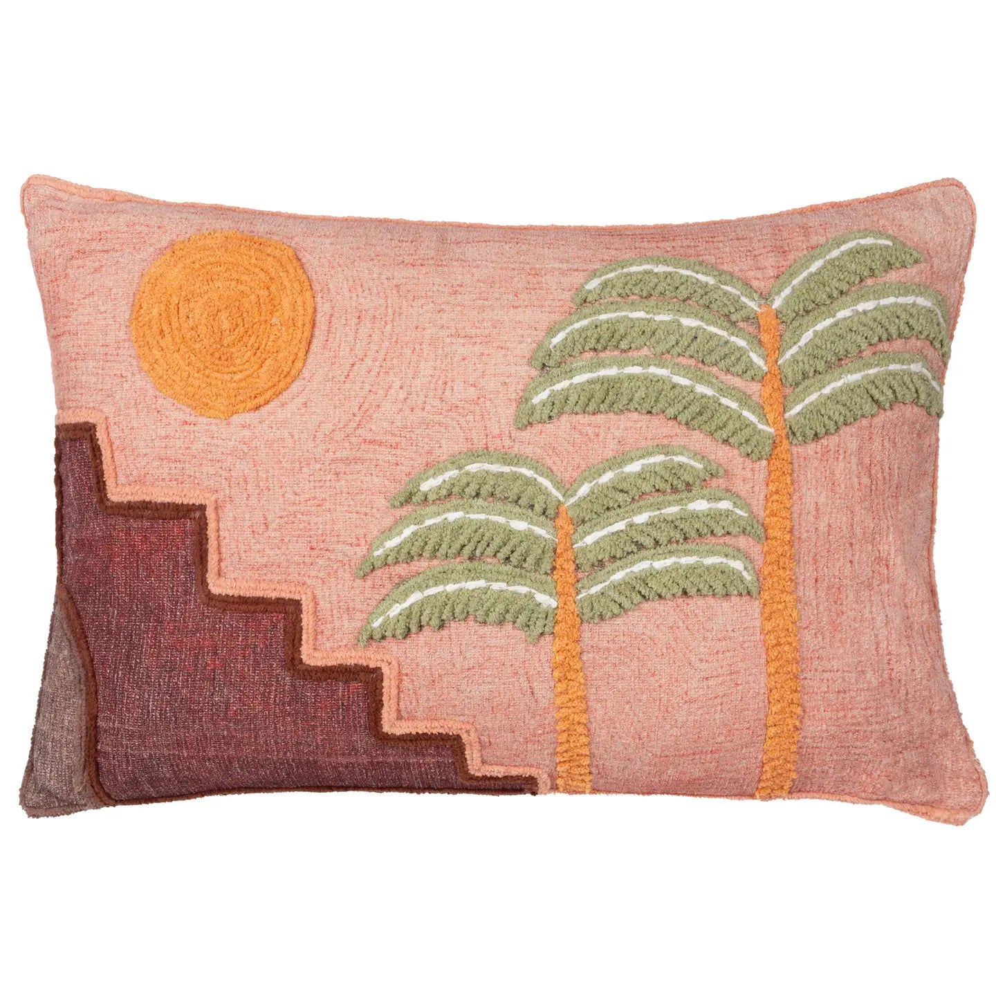 FUNDA DE COJIN BORDADO MOLOKO SUNSET