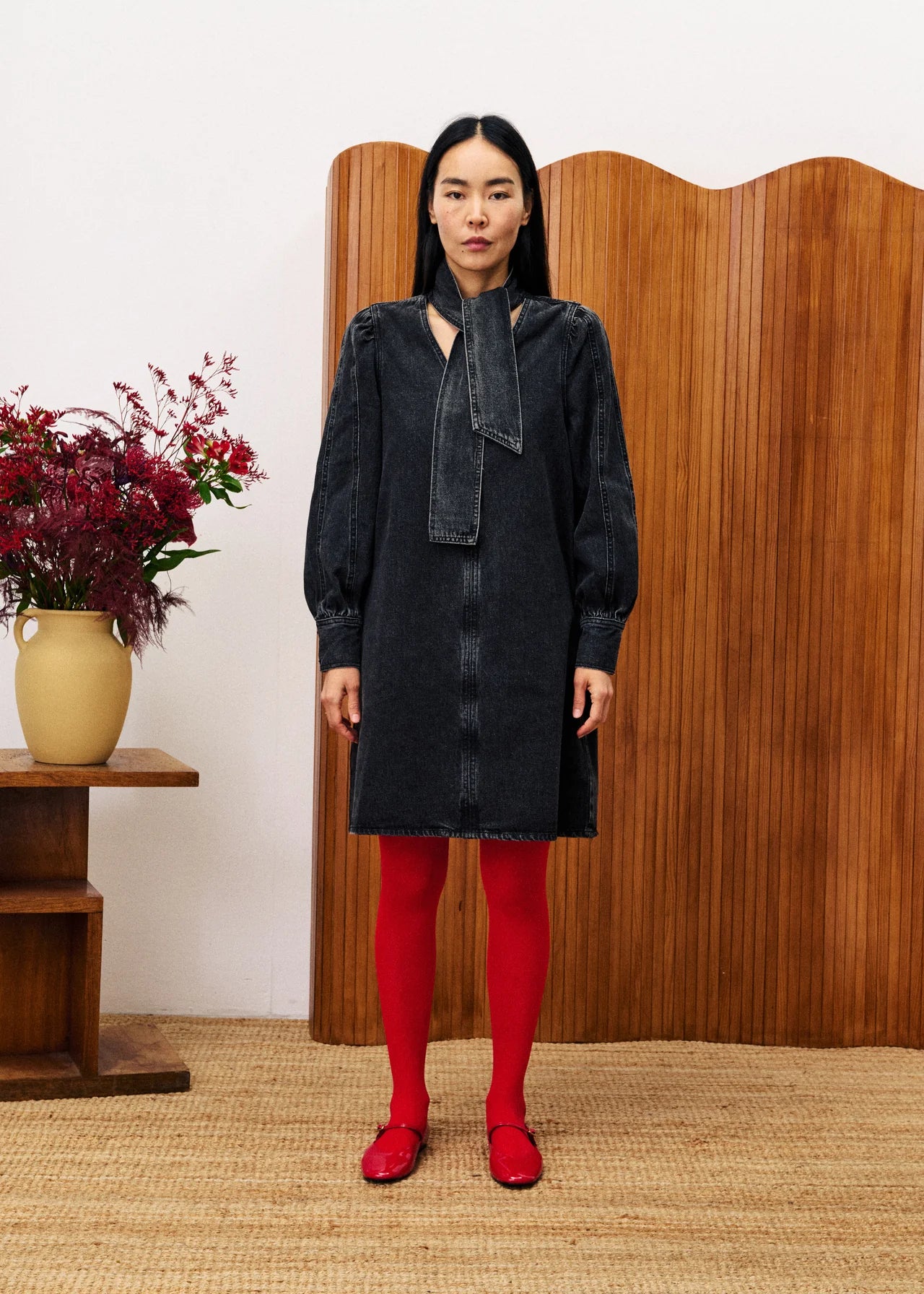 VESTIDO DENIM NEGRO