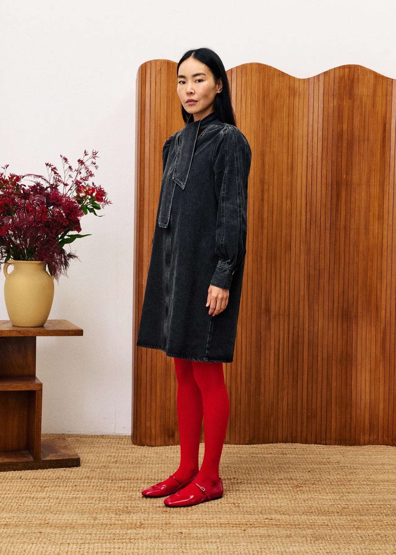 VESTIDO DENIM NEGRO