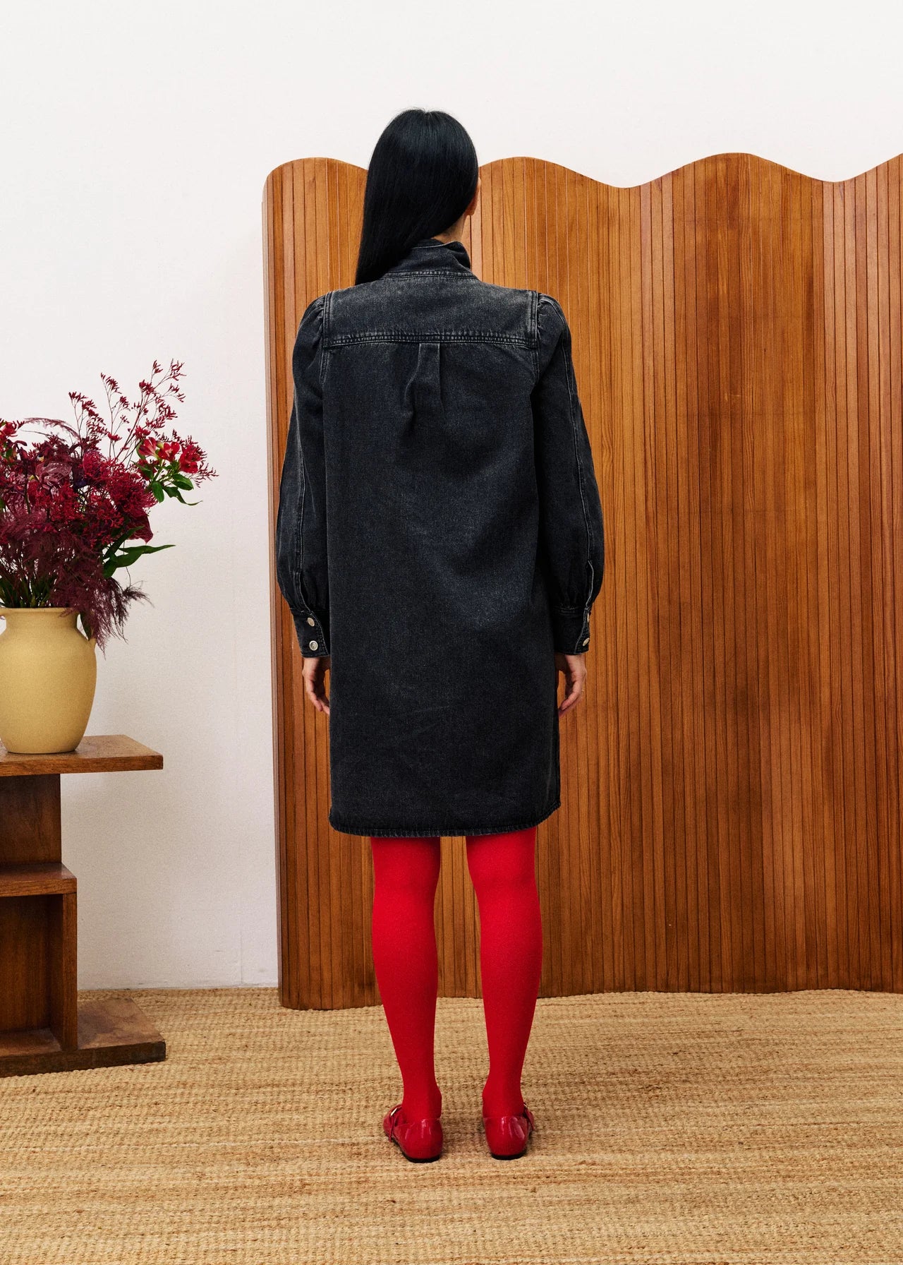 VESTIDO DENIM NEGRO