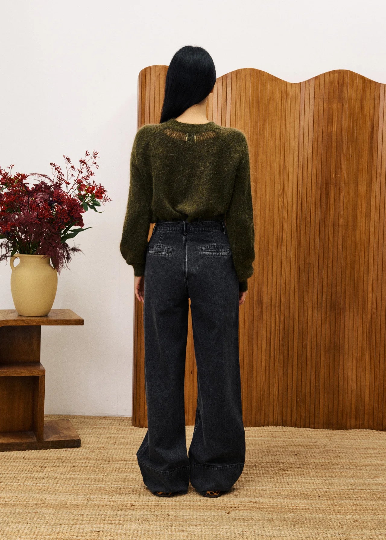 JERSEY MOHAIR KHAKI
