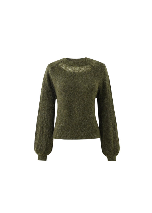 JERSEY MOHAIR KHAKI