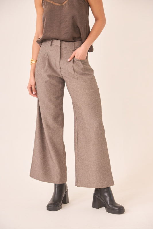 PANTALÓN PINZAS GRIS