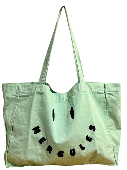 CANVAS TOTE SMILEY AGUA