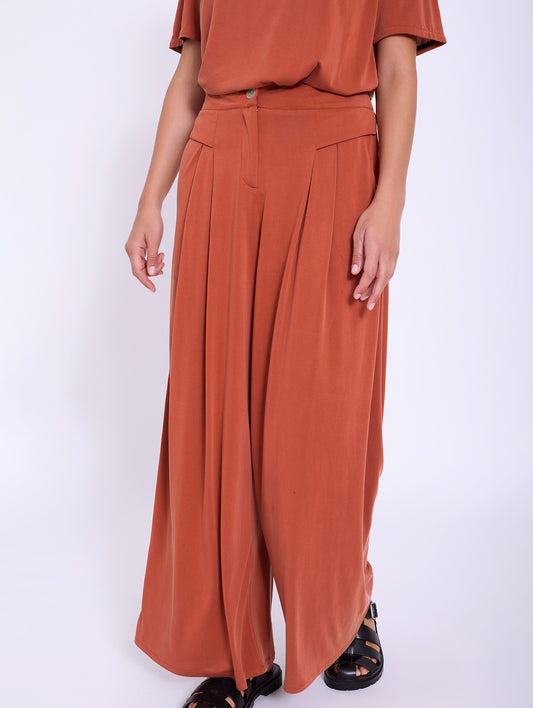 PANTALÓN FLUIDO TEJA