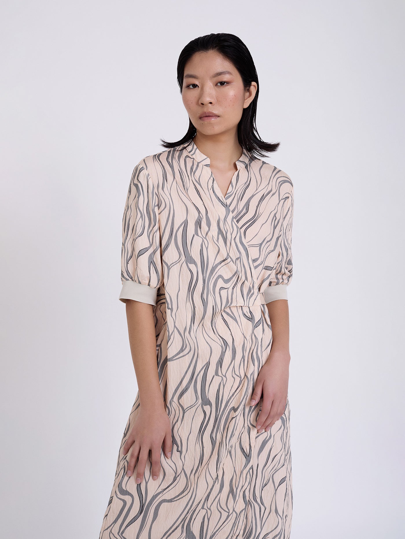 VESTIDO WRAPPED ESTAMPADO