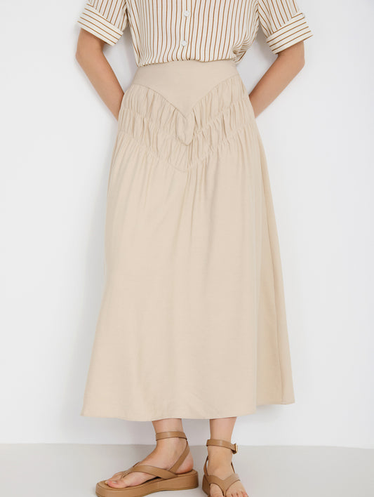 FALDA BEIGE