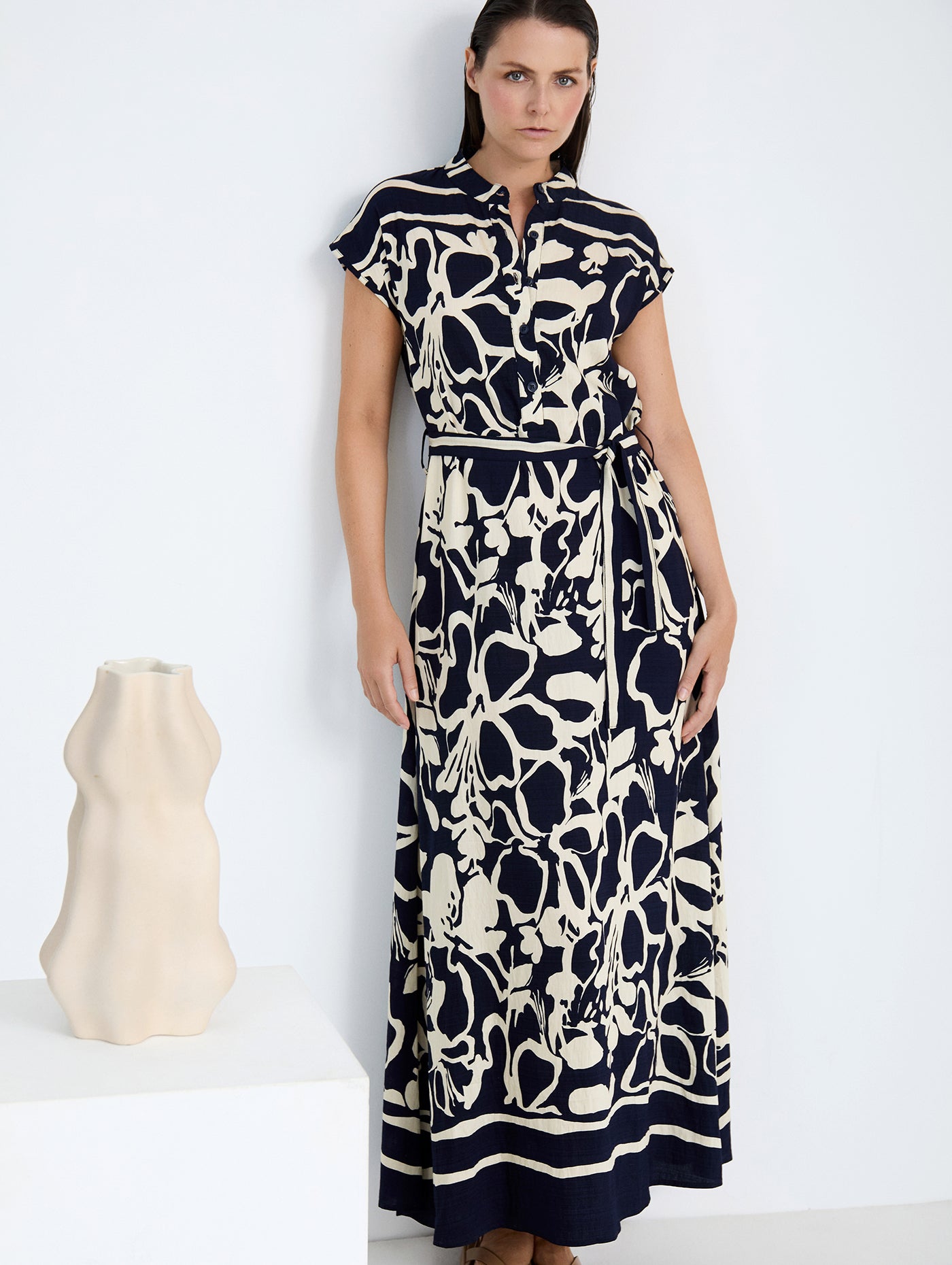 VESTIDO CAMISERO ESTAMPADO