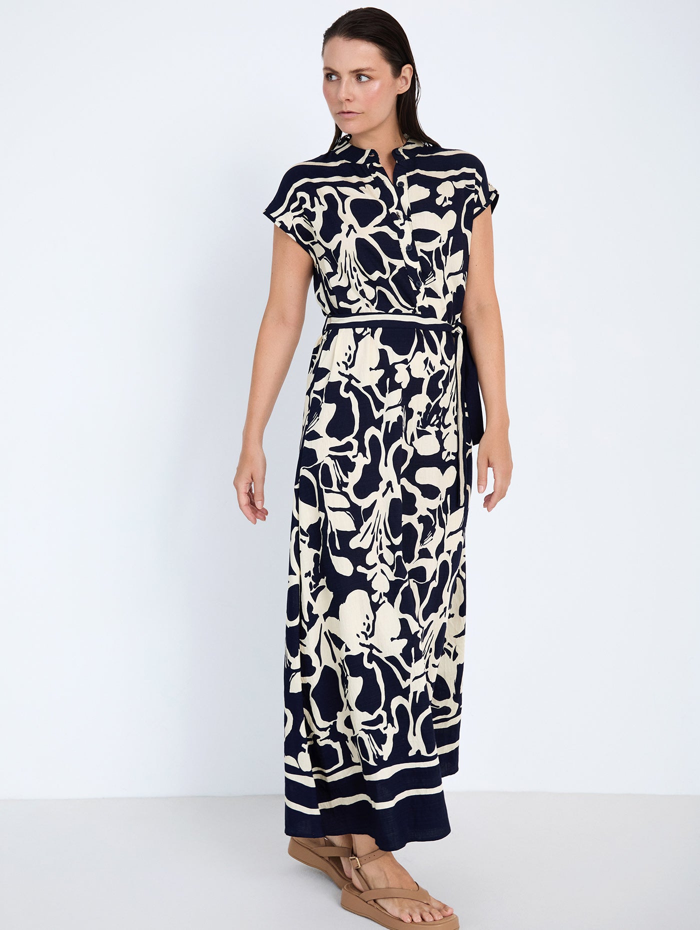 VESTIDO CAMISERO ESTAMPADO