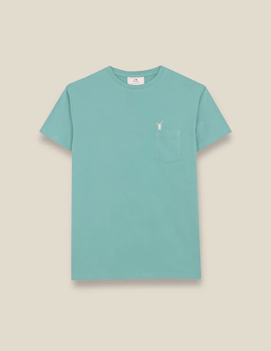 CAMISETA CHILL-IN-GUITO VERDE AGUA