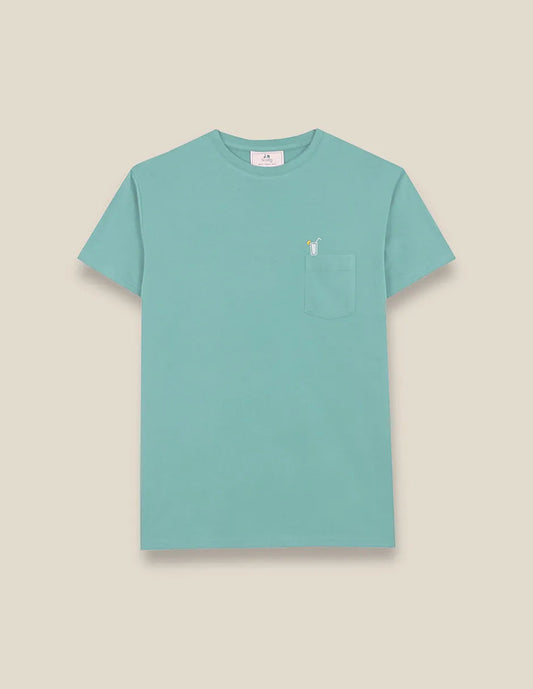CAMISETA CHILL-IN-GUITO VERDE AGUA