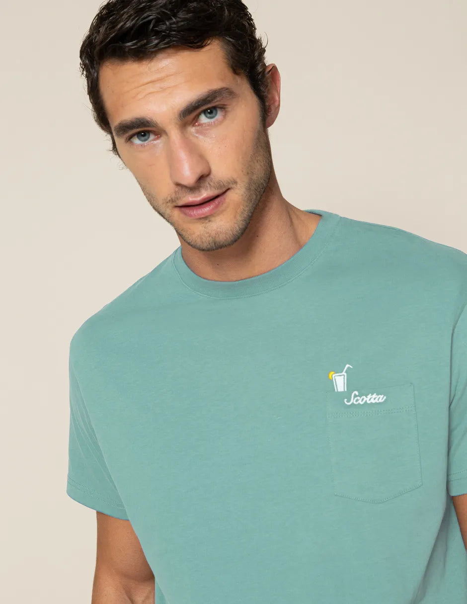 CAMISETA CHILL-IN-GUITO VERDE AGUA