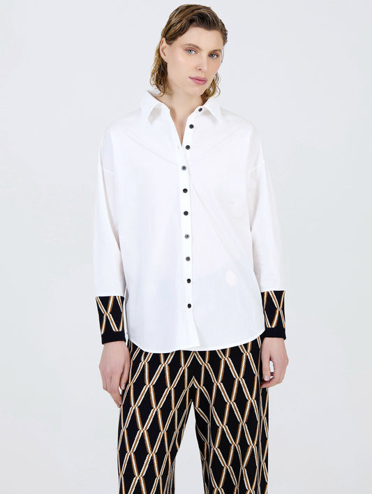 CAMISA POPELIN JAQCARD
