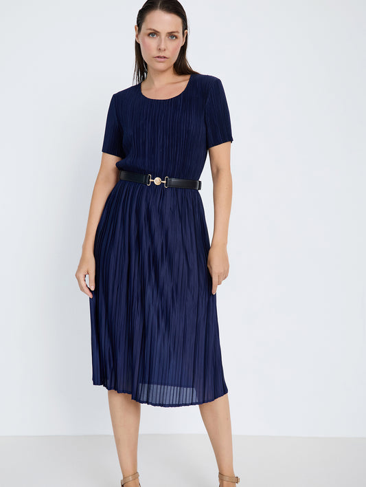 VESTIDO NON-IRON T.UNICA MARINO