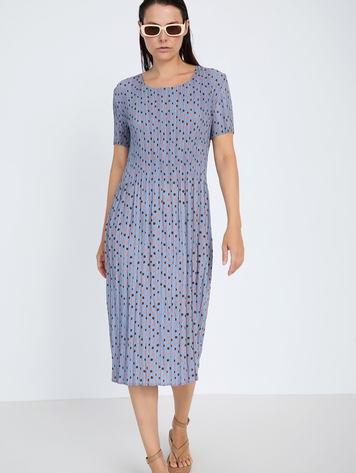 VESTIDO NON-IRON T.UNICA LUNARES