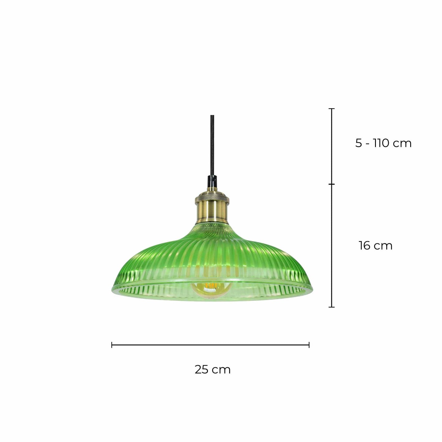 LÁMPARA PAMINA VERDE