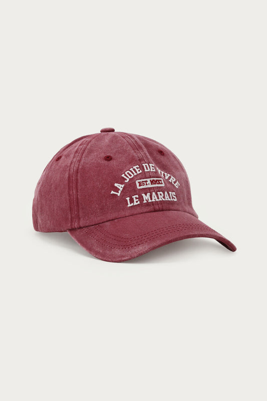 GORRA DELAVÉ BURDEOS